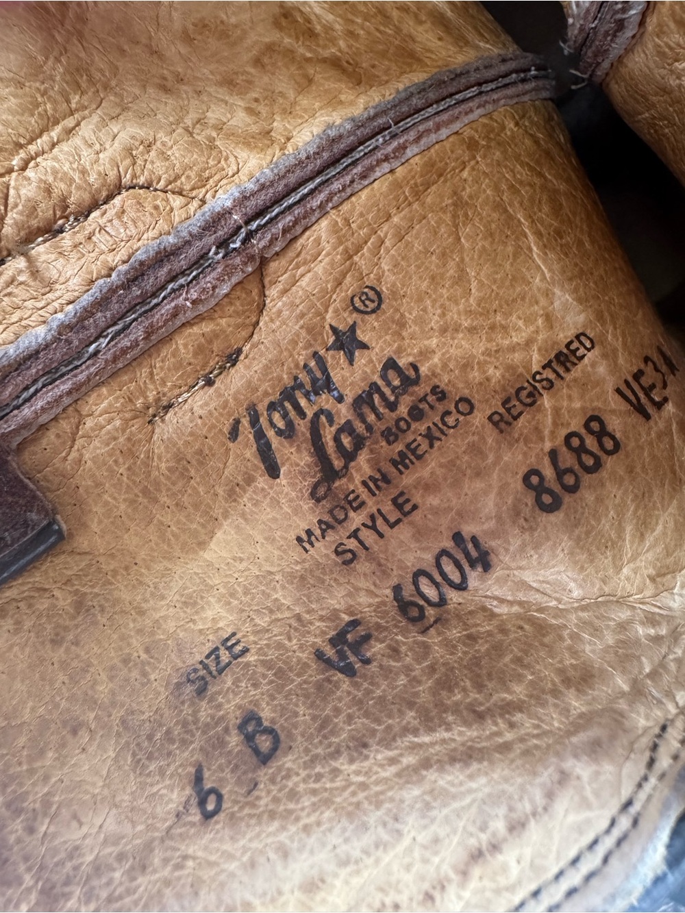 Vintage Tony Lama Cowboy Boots - Picture 4 of 6